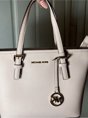 Michael Kors Light Pink Tote with Gold Hardware
